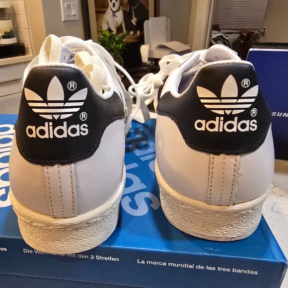 adidas Originals Superstar 82 Ftwr White Sneakers Mens Size 12 JI2025 TRAINER - Picture 6 of 9